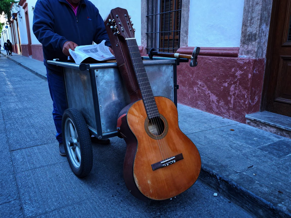 Preparing Cart in Guadalajara in in Guadalajara, Mexico