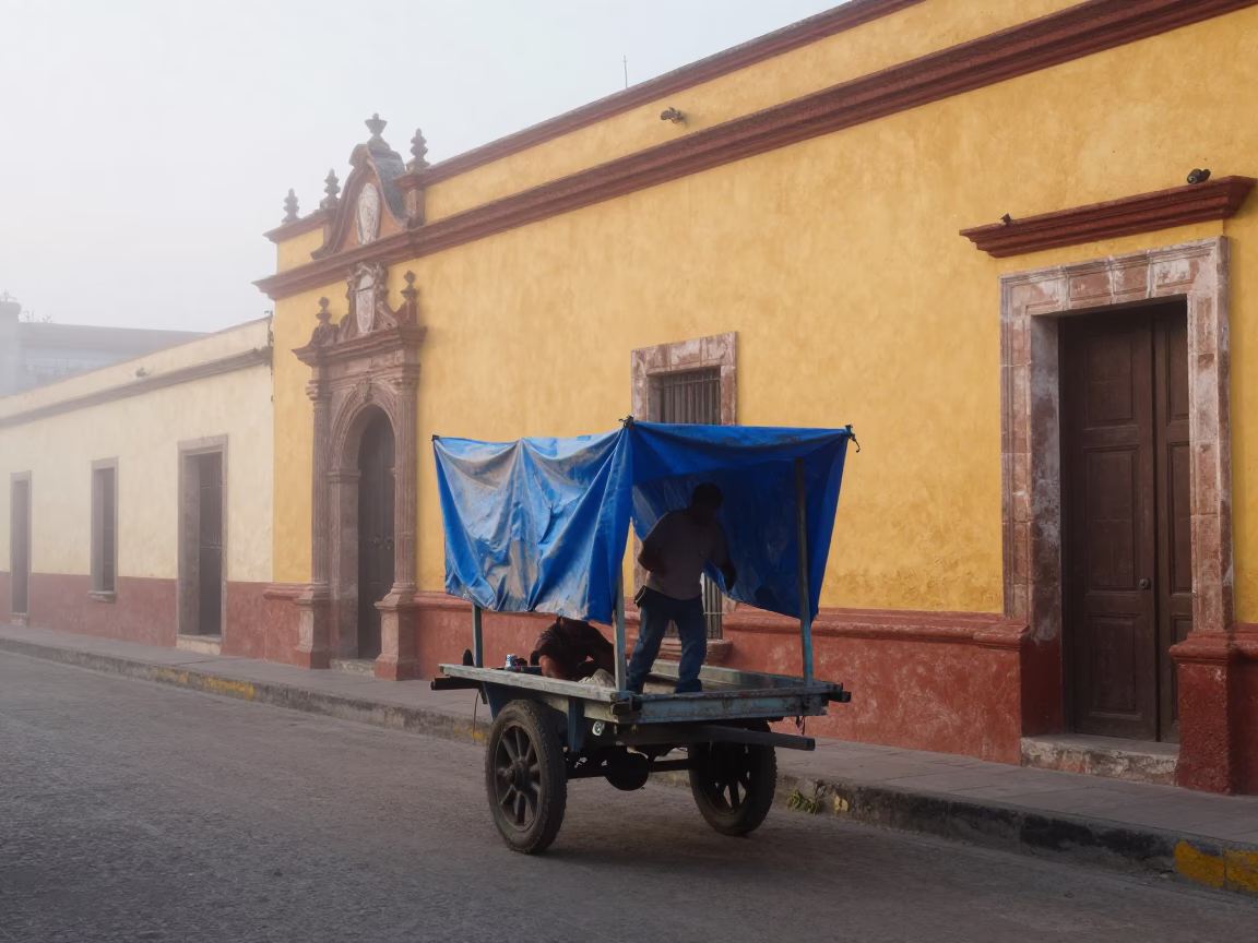 Preparing Cart in Merida in in Merida, Mexico