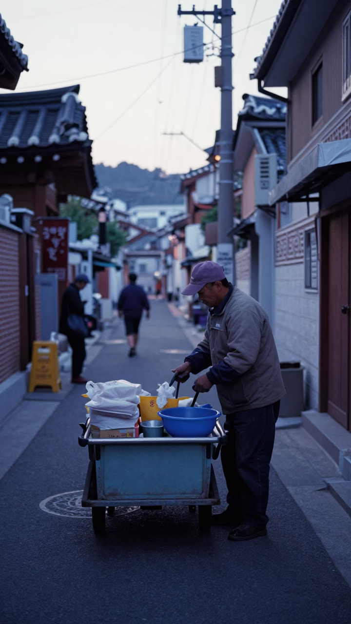 Preparing Cart in Seoul in in Seoul, South Korea
