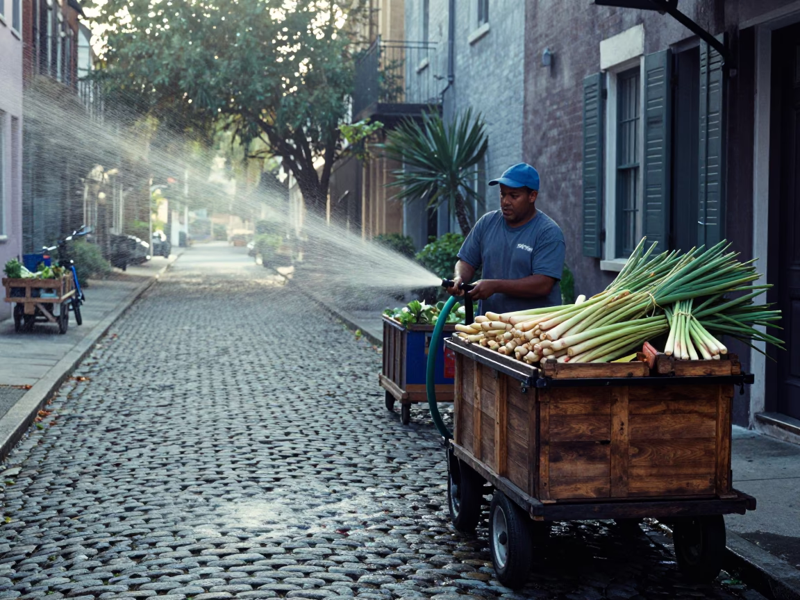 Preparing Carts in Charleston in in Charleston, South Carolina, United States
