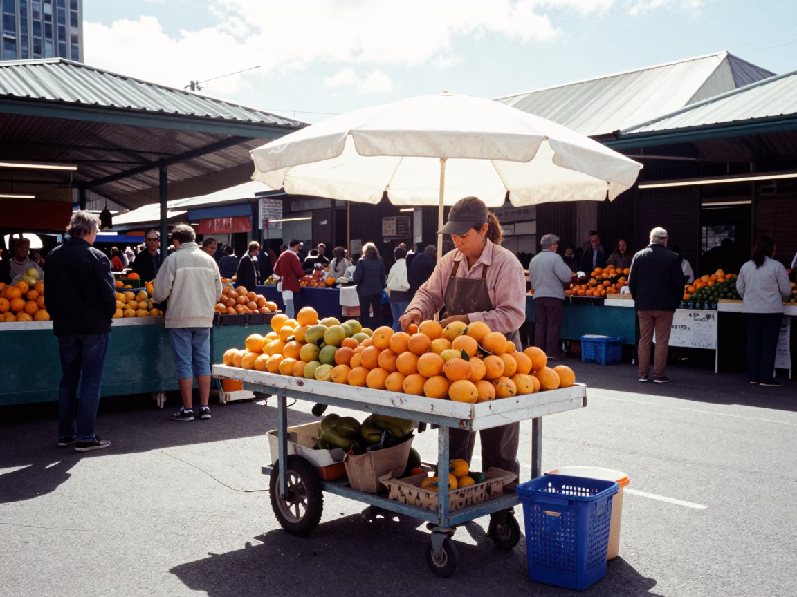 Preparing Citrus in Adelaide in in Adelaide, South Australia, Australia