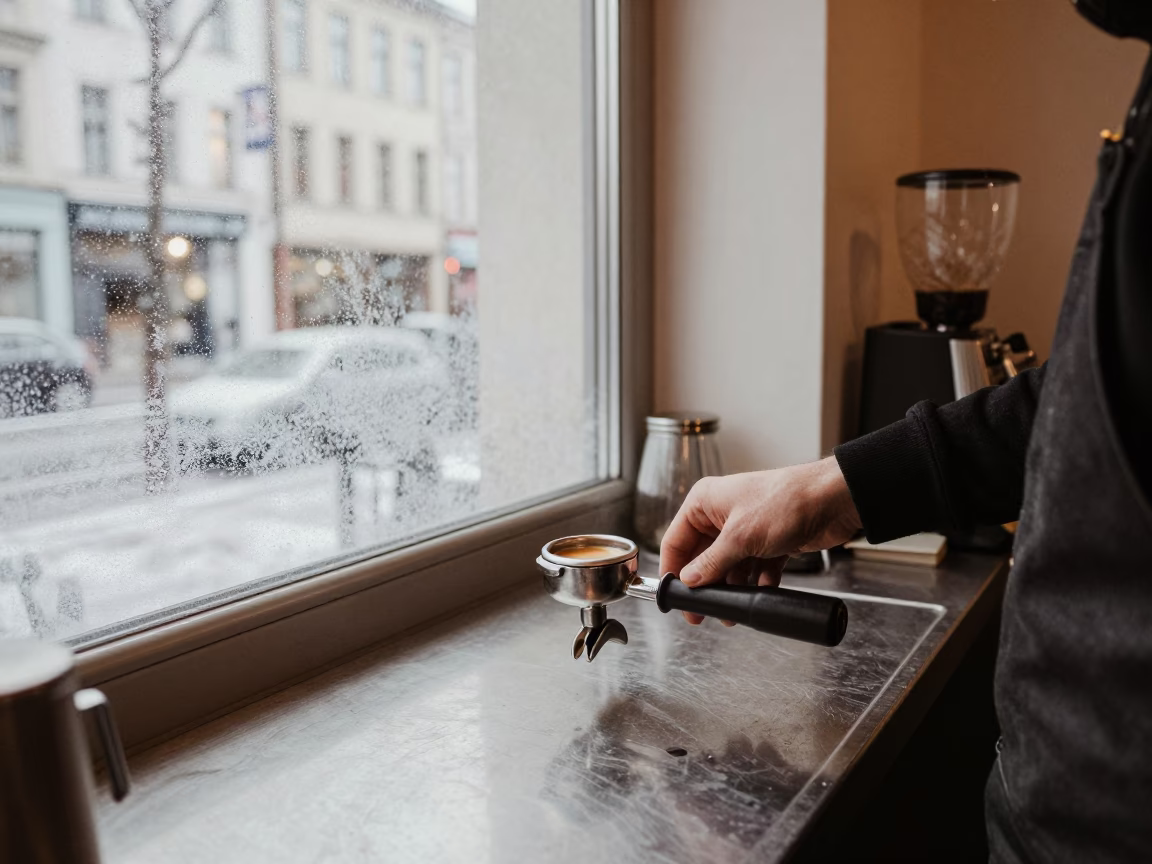 Preparing Coffee in Berlin in in Berlin, Germany