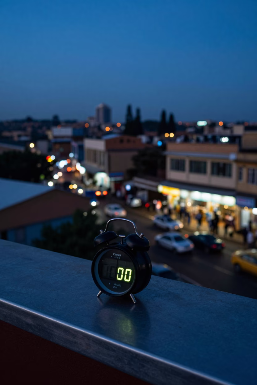 Preparing Coffee in Nairobi at The Still Hours Before Dawn Light in in Nairobi, Kenya