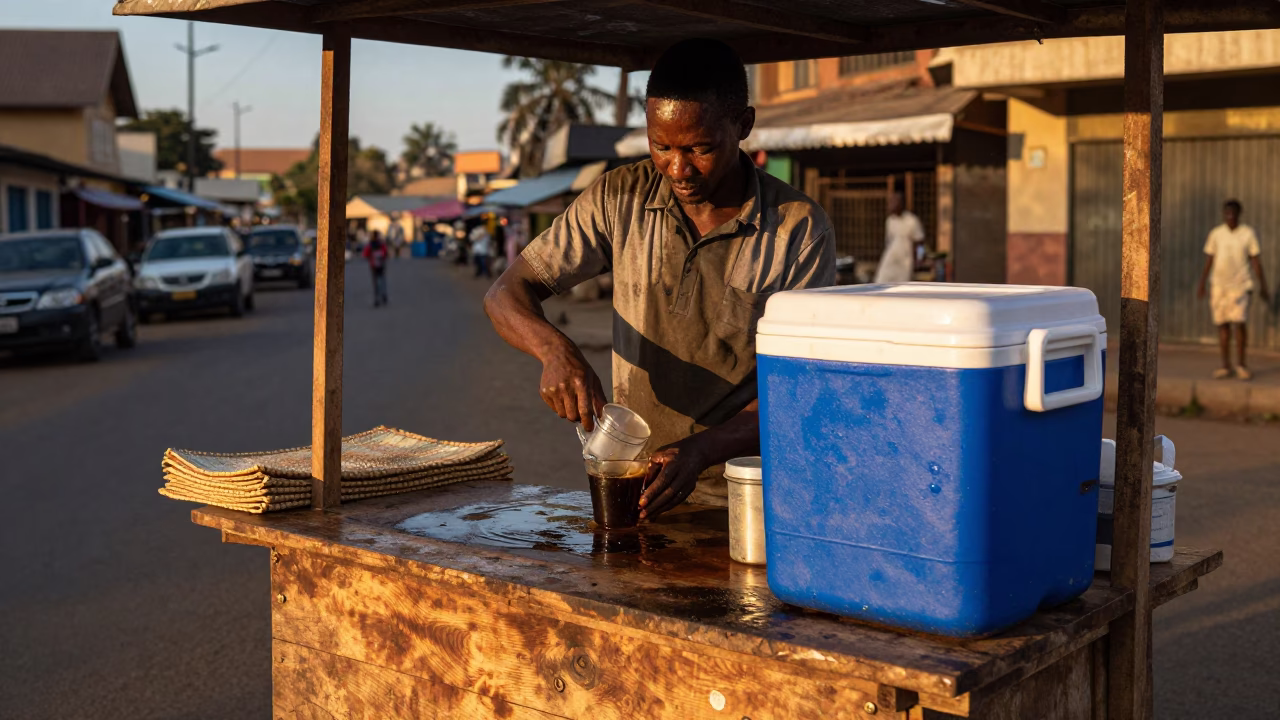 Preparing Coffee in Nairobi in in Nairobi, Kenya