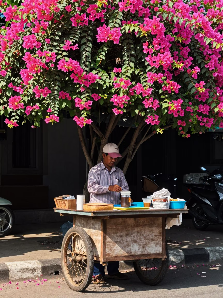 Preparing Coffee in Yogyakarta in in Yogyakarta, Indonesia