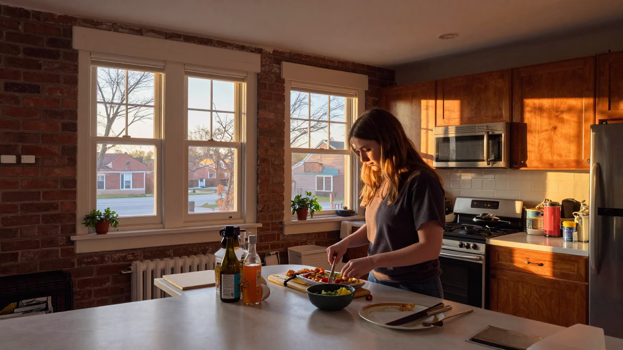 Preparing Dinner in Chicago in in Chicago, Illinois, United States