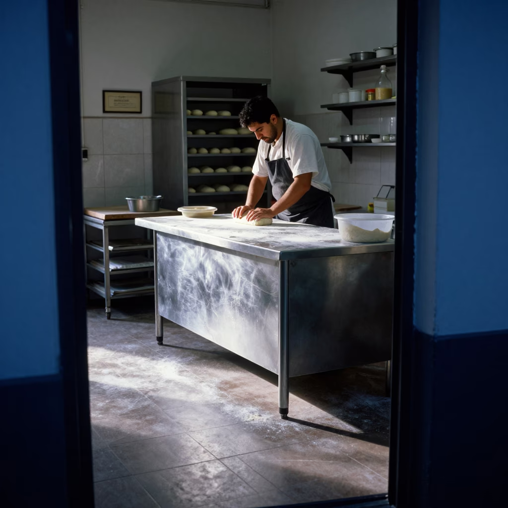 Preparing Dough in Buenos Aires in in Buenos Aires, Argentina