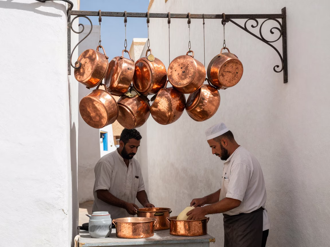 Preparing Dough in Essaouira in in Essaouira, Morocco
