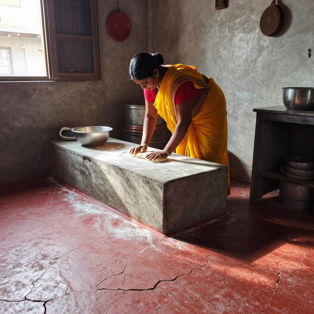 Preparing Dough in Hyderabad in in Hyderabad, India