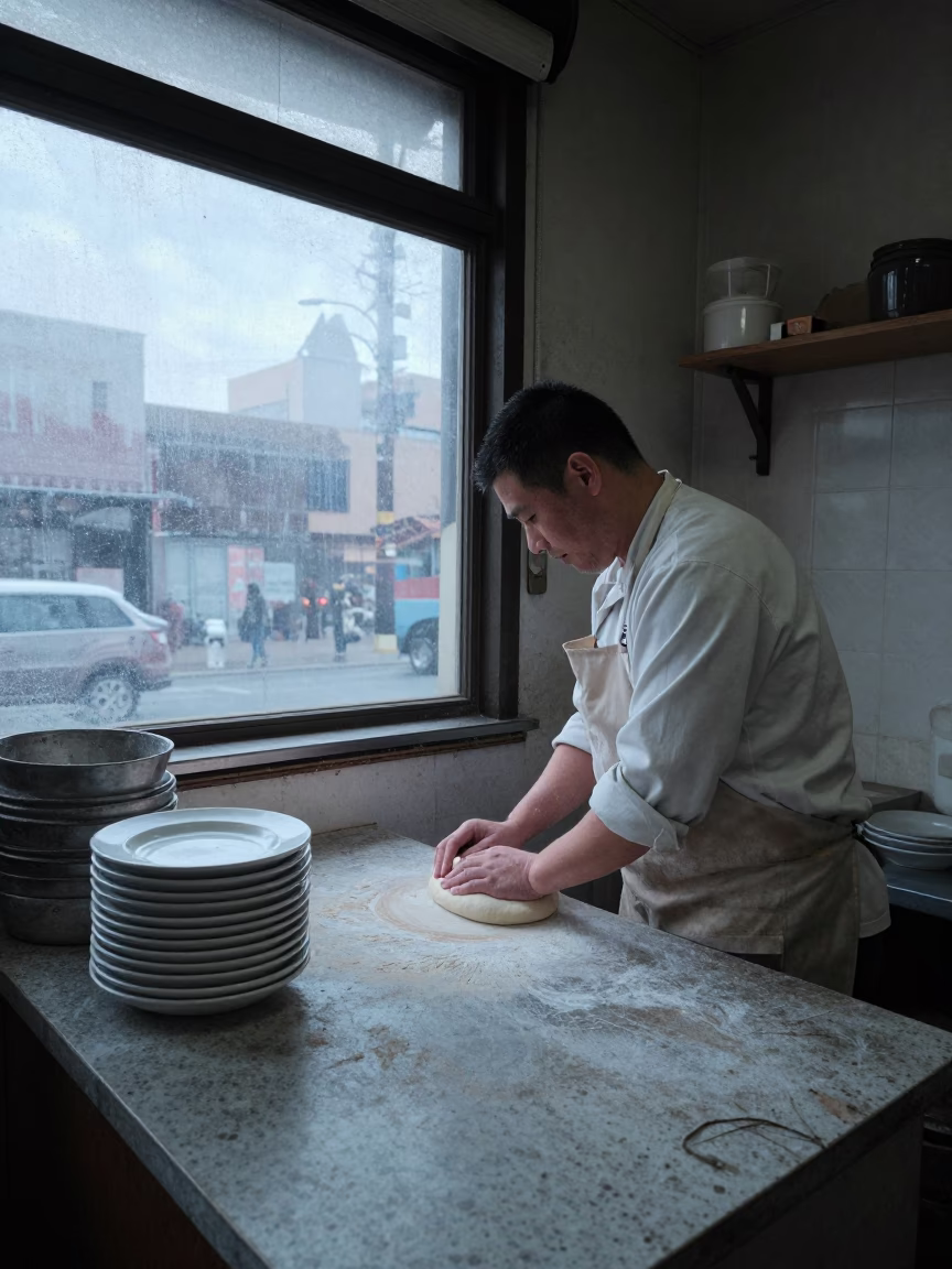 Preparing Dough in New York in in New York, New York, United States