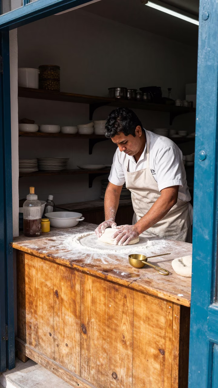 Preparing Dough in Quito in in Quito, Ecuador