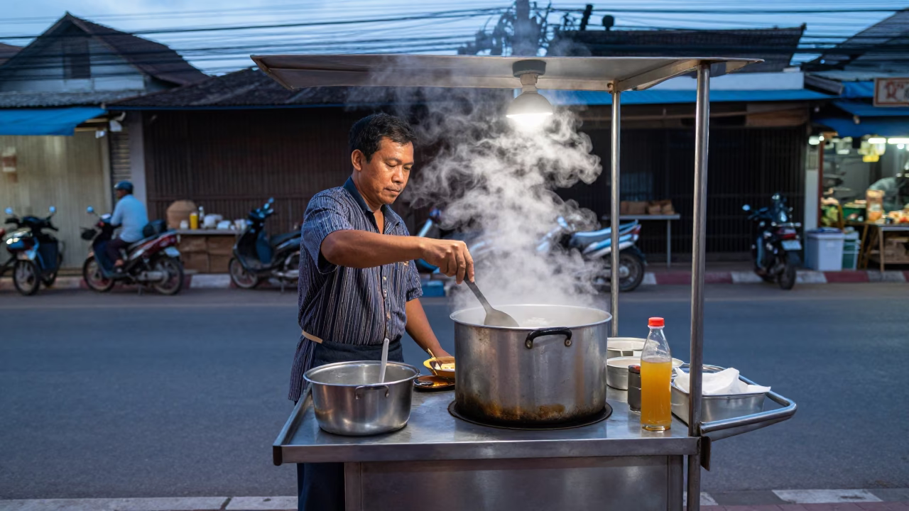 Preparing Drinks in Chiang Mai in in Chiang Mai, Thailand