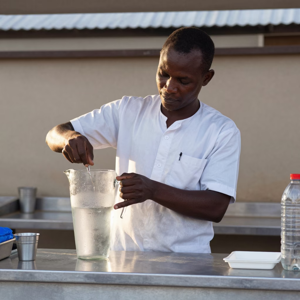 Preparing Drinks in Nairobi in in Nairobi, Kenya