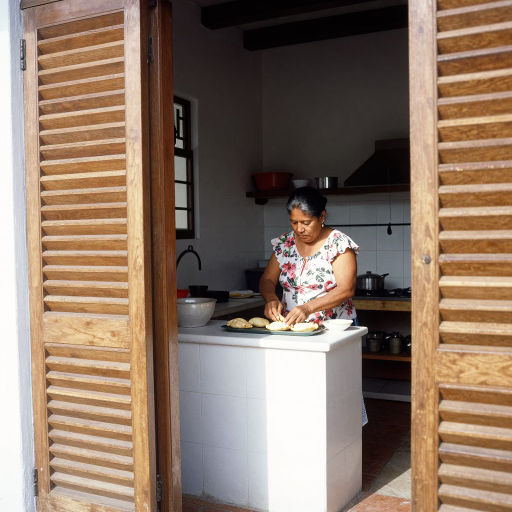 Preparing Empanadas in Cartagena in in Cartagena, Colombia