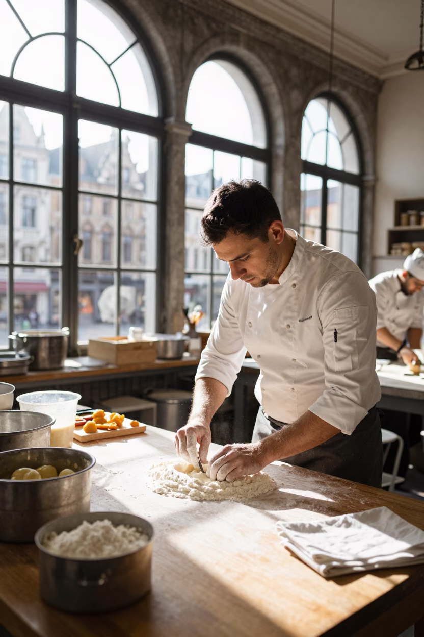 Preparing Fillings in Brussels in in Brussels, Belgium