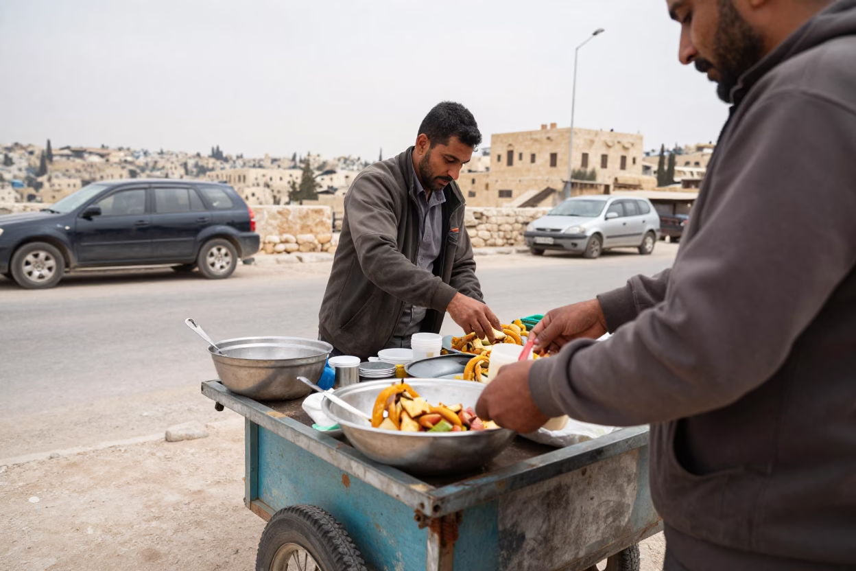 Preparing Food in Amman in in Amman, Jordan