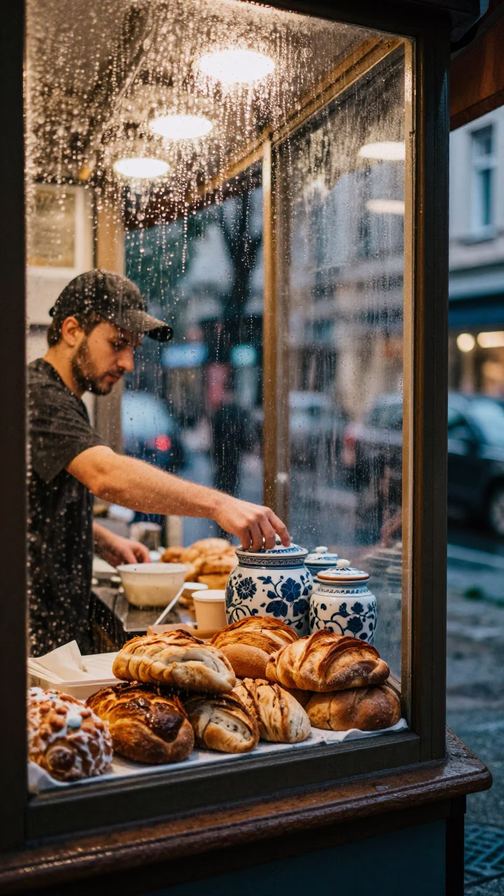 Preparing Food in Berlin in in Berlin, Germany