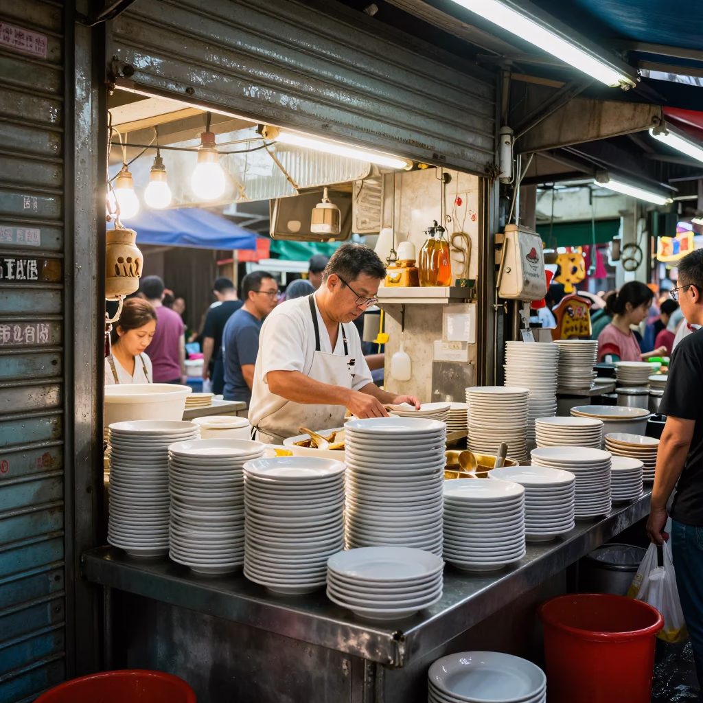 Preparing Food in Hong Kong in in Hong Kong, Hong Kong