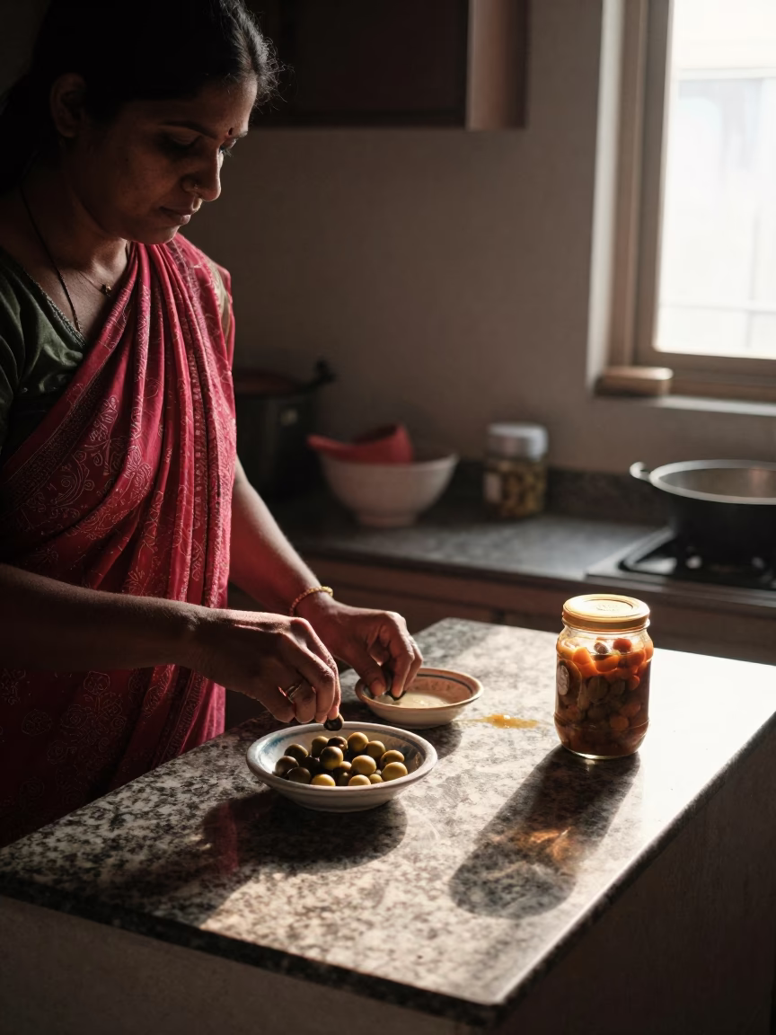 Preparing Food in Hyderabad in in Hyderabad, India