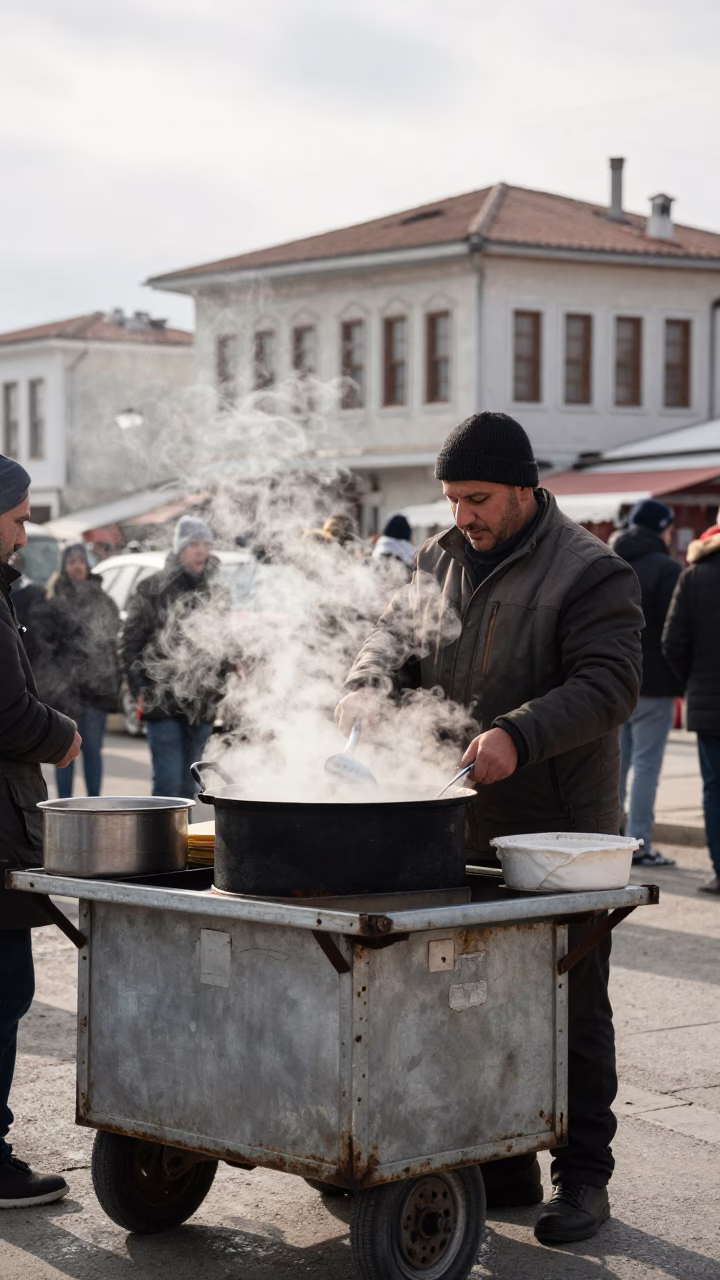 Preparing Food in Izmir in in Izmir, Turkey