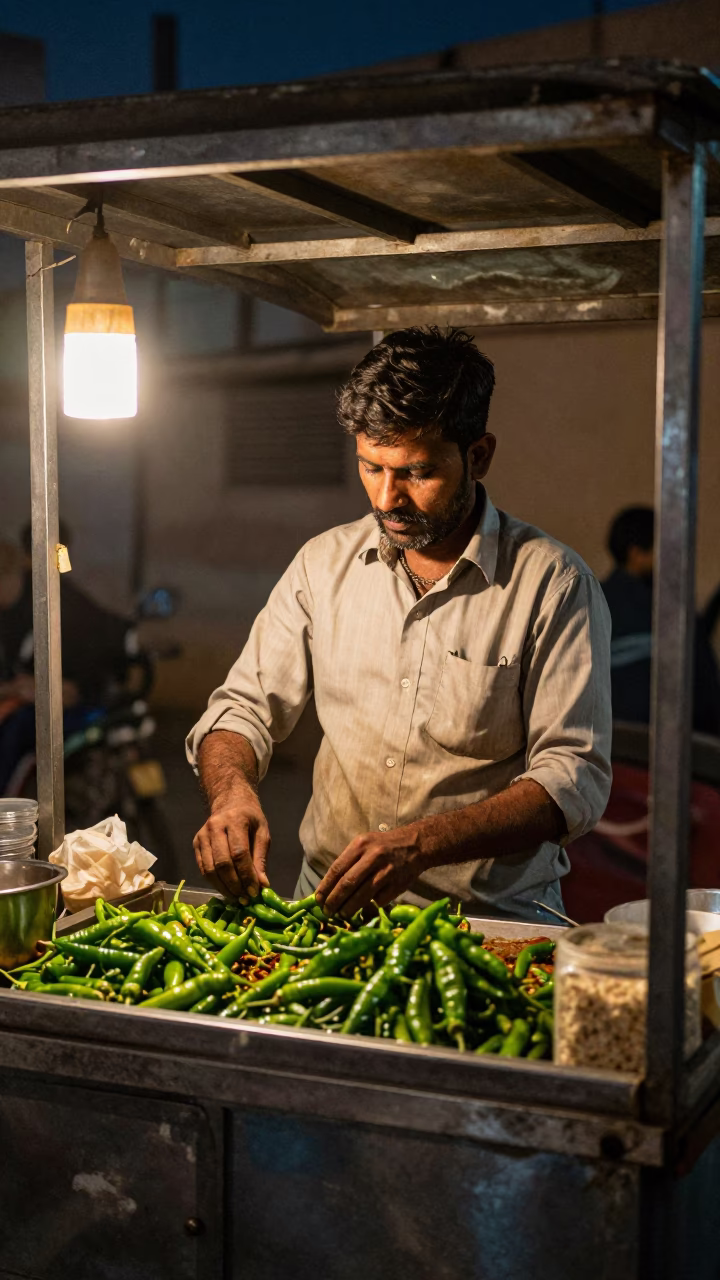 Preparing Food in Jaipur in in Jaipur, India
