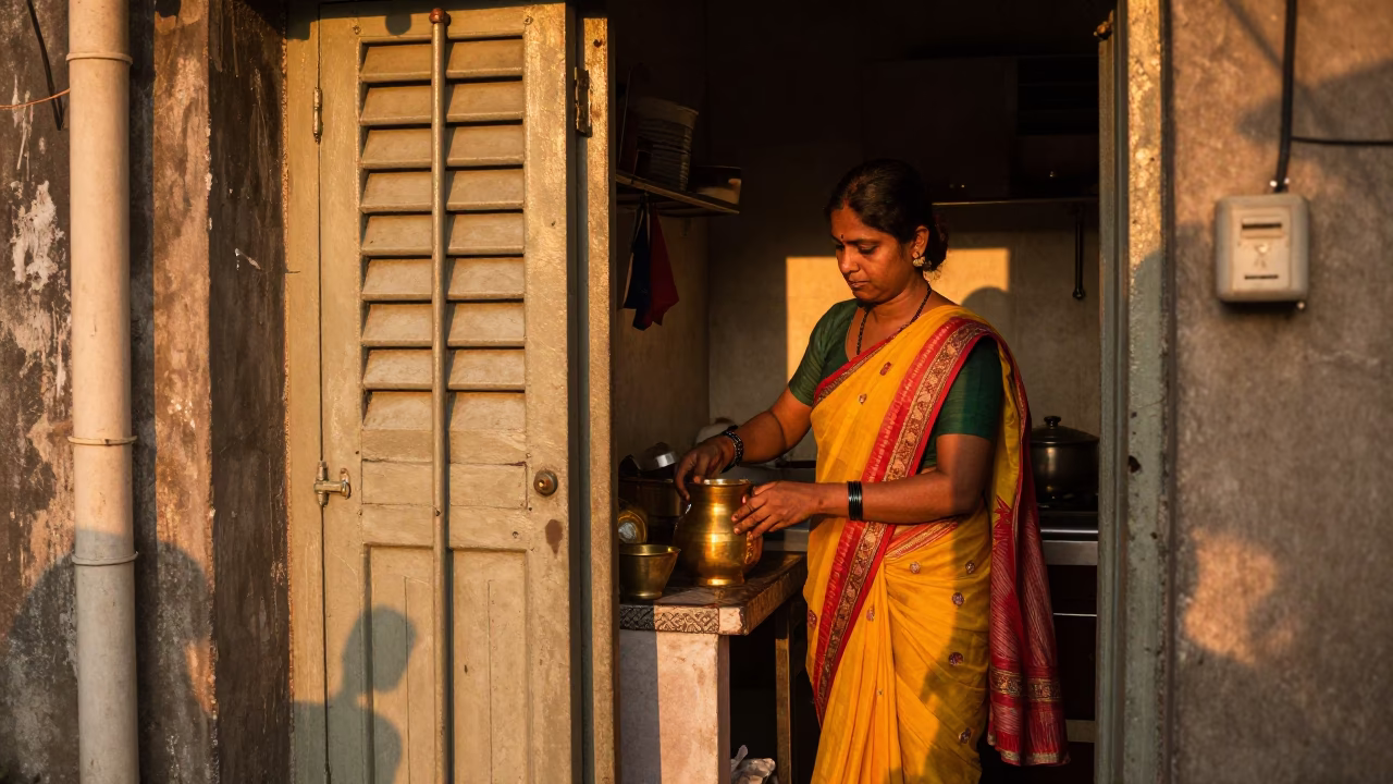 Preparing Food in Kolkata in in Kolkata, India