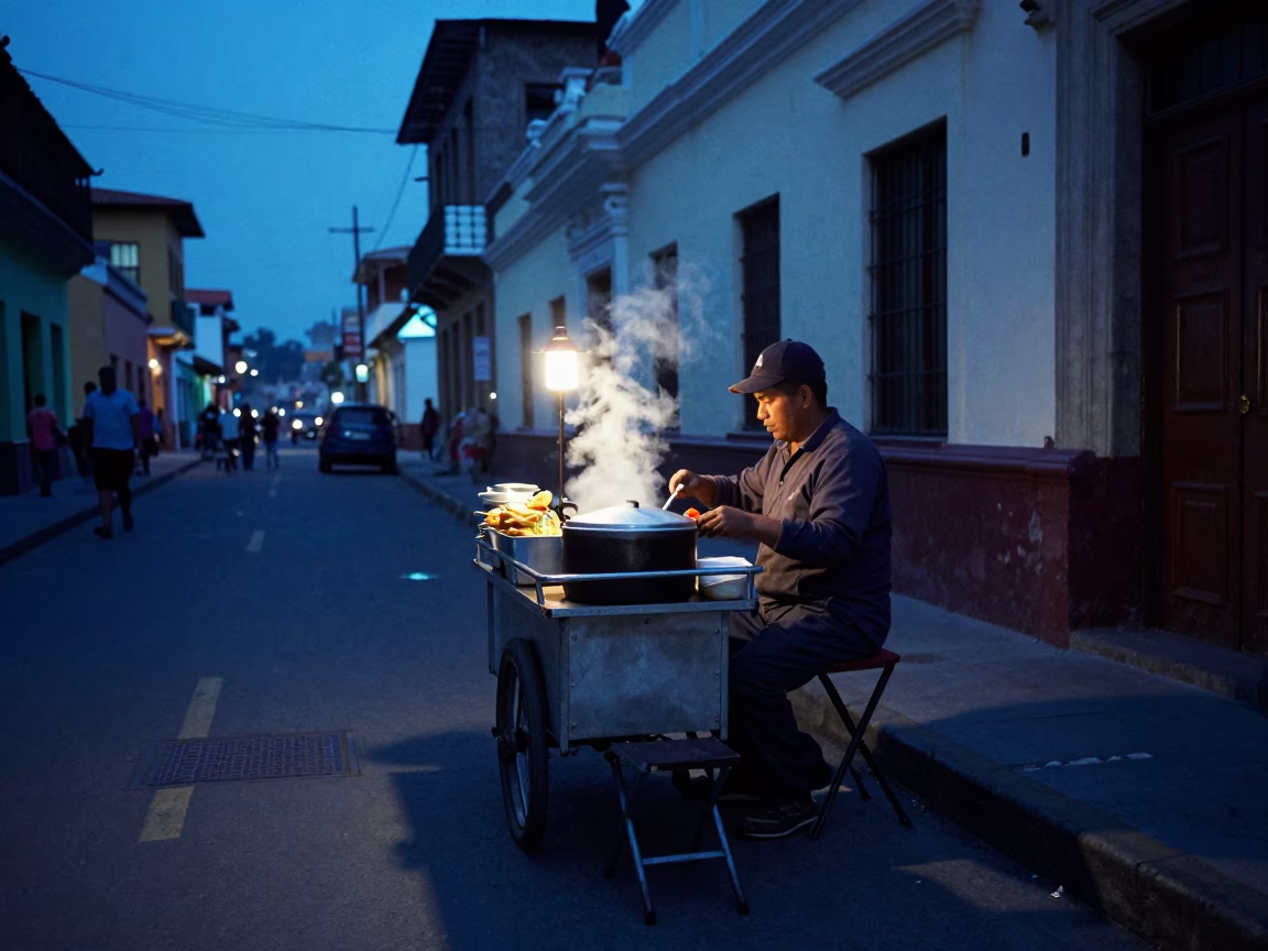 Preparing Food in Lima in in Lima, Peru