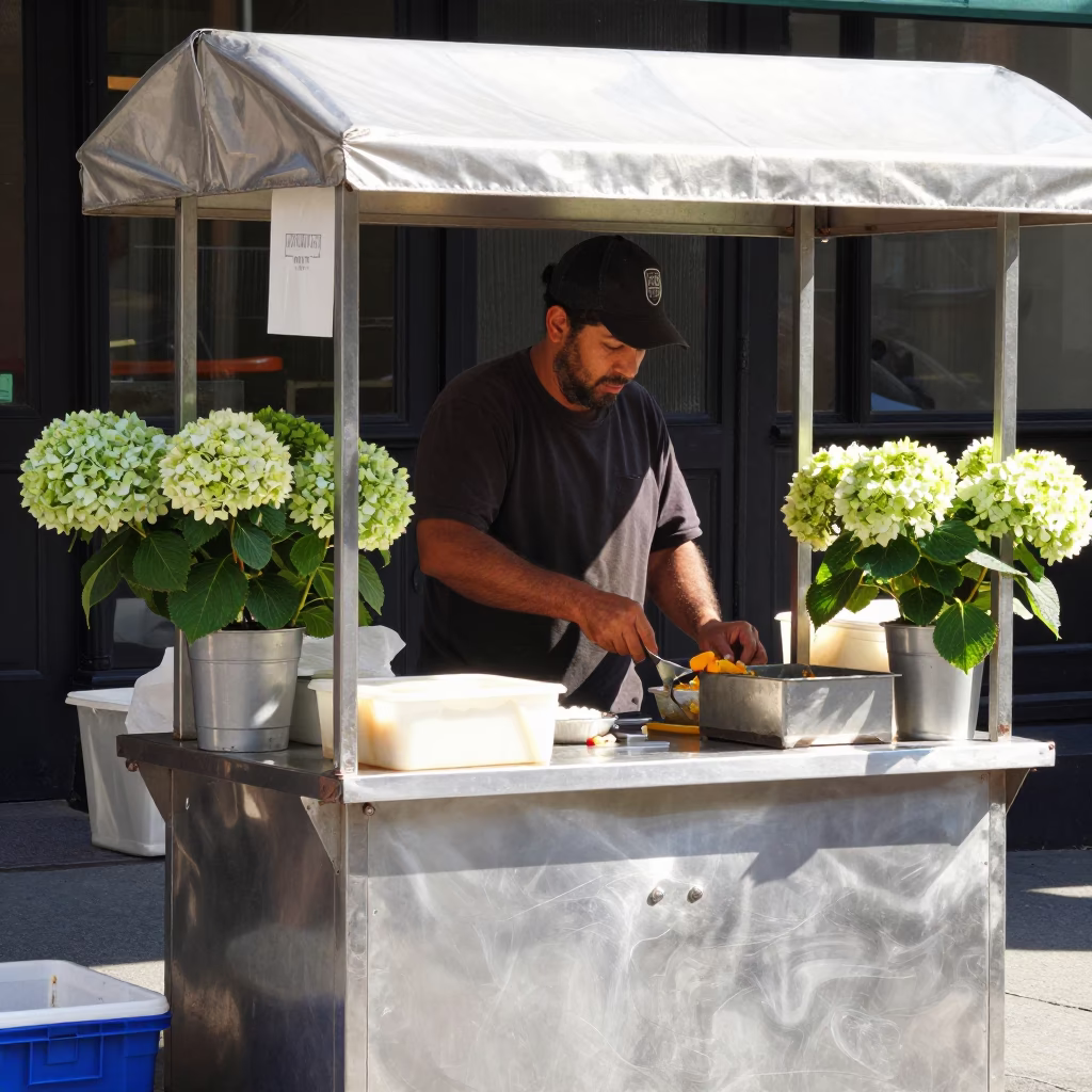 Preparing Food in New York in in New York, New York, United States