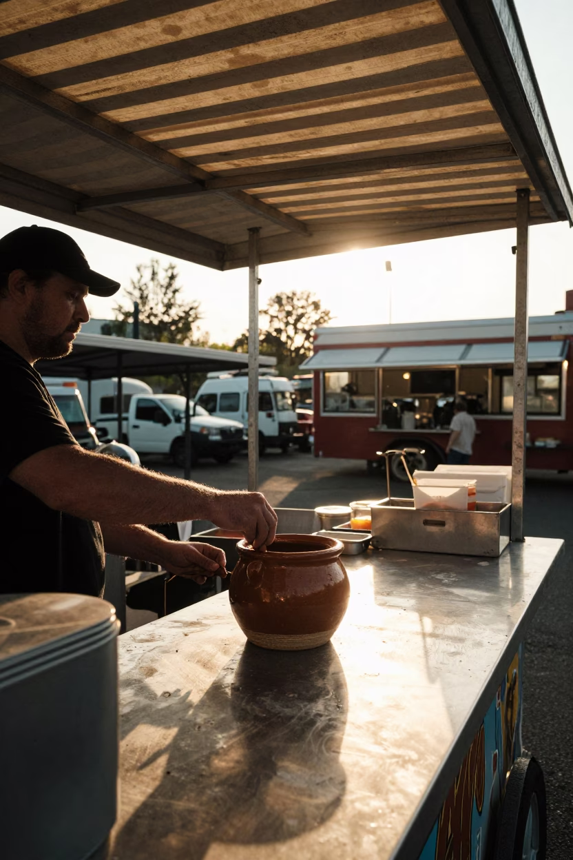 Preparing Food in Portland in in Portland, Oregon, United States