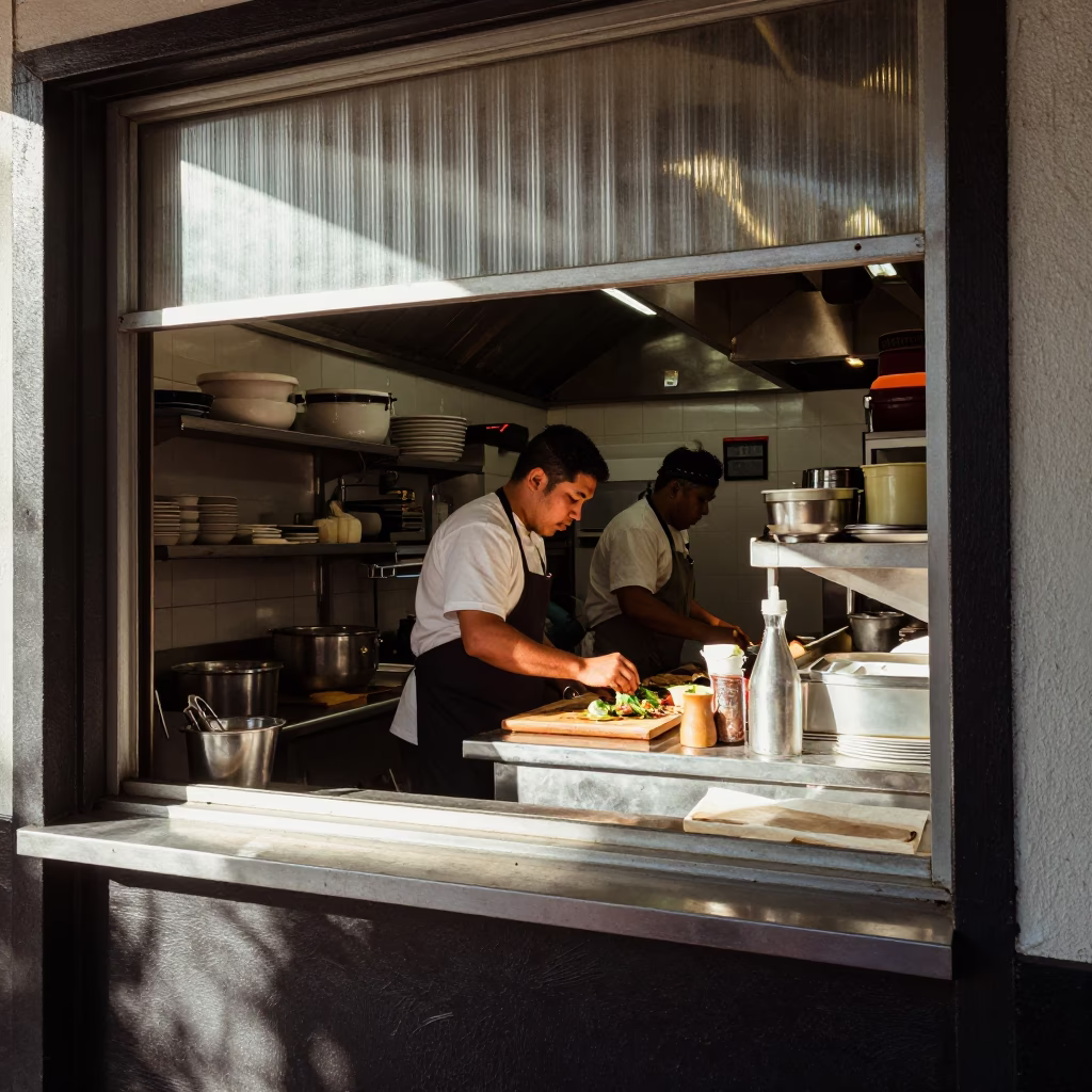 Preparing Food in San Francisco in in San Francisco, California, United States