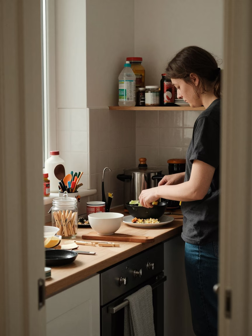 Preparing Food in Vienna in in Vienna, Austria