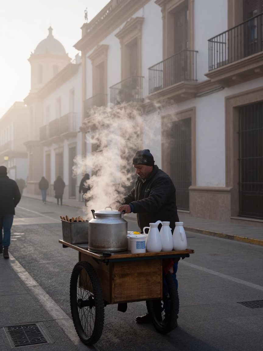 Preparing Horchata in Valencia in in Valencia, Spain