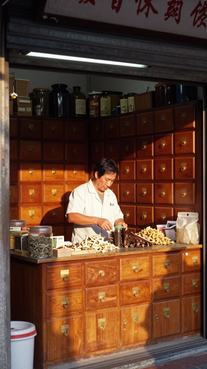 Preparing Ingredients in Tainan in in Tainan, Taiwan