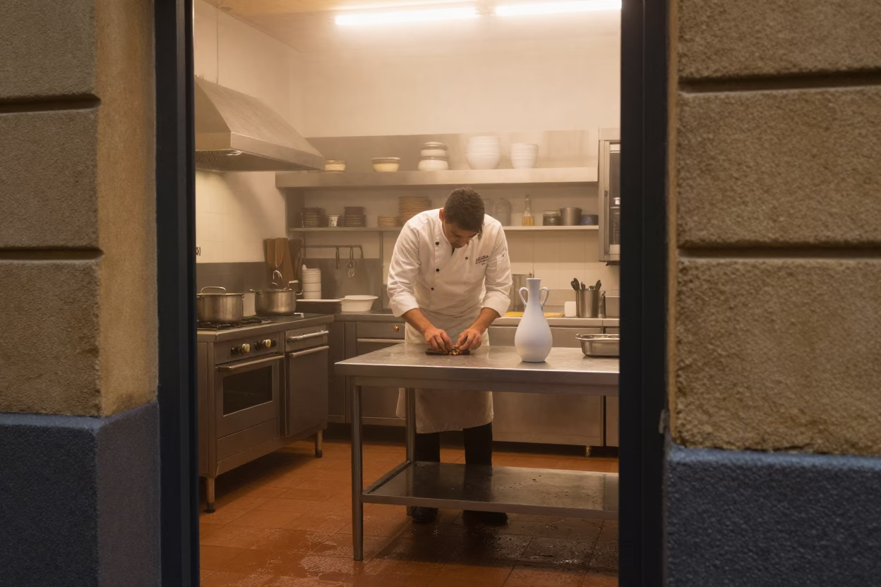 Preparing Kitchen in Bilbao in in Bilbao, Spain