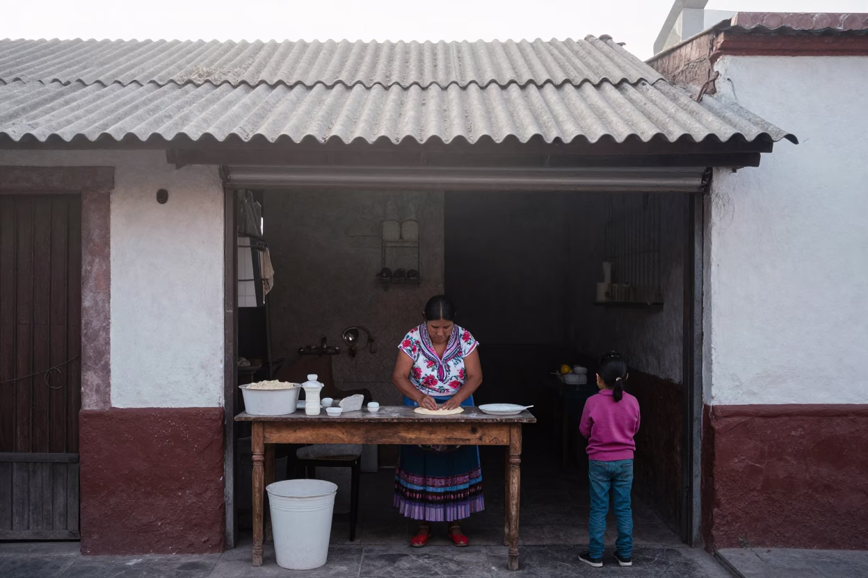 Preparing Masa in Guadalajara in in Guadalajara, Mexico