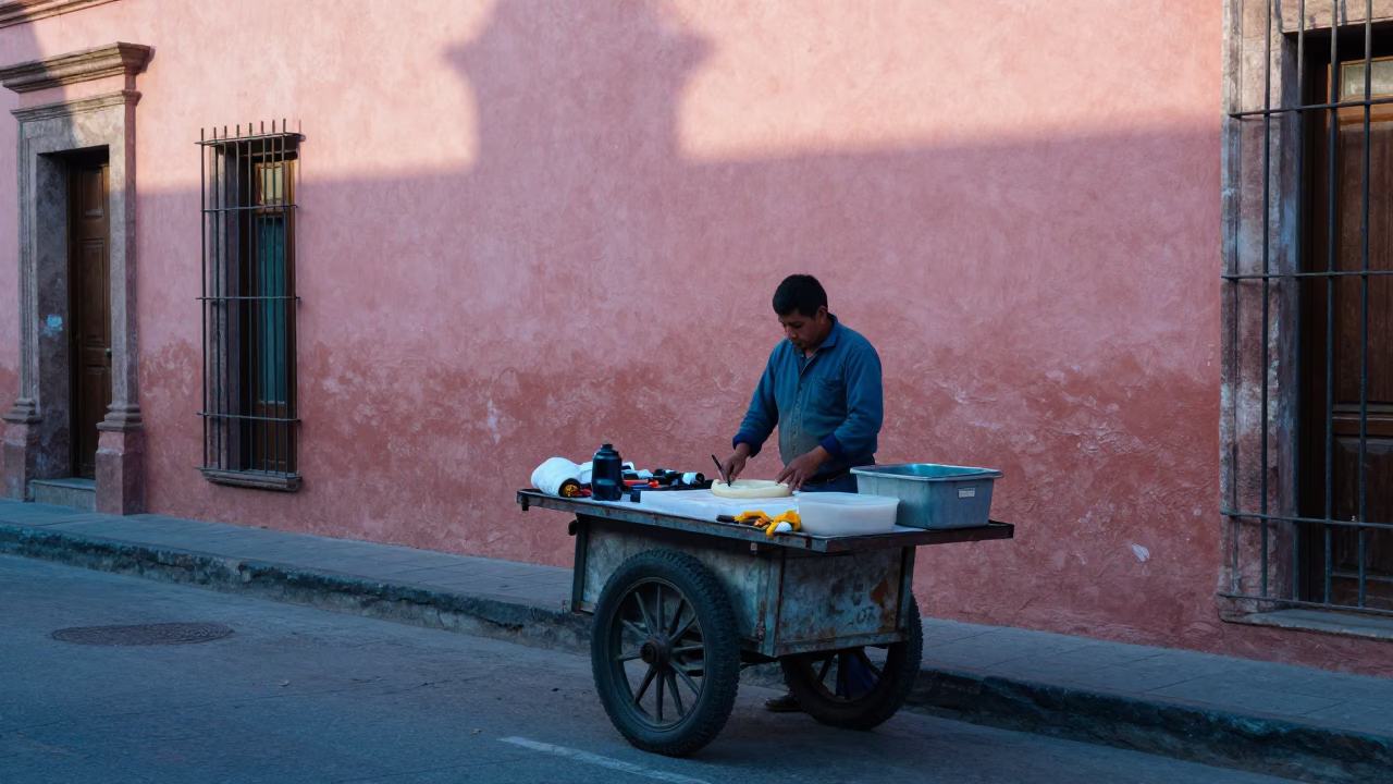 Preparing Masa in Merida in in Merida, Mexico