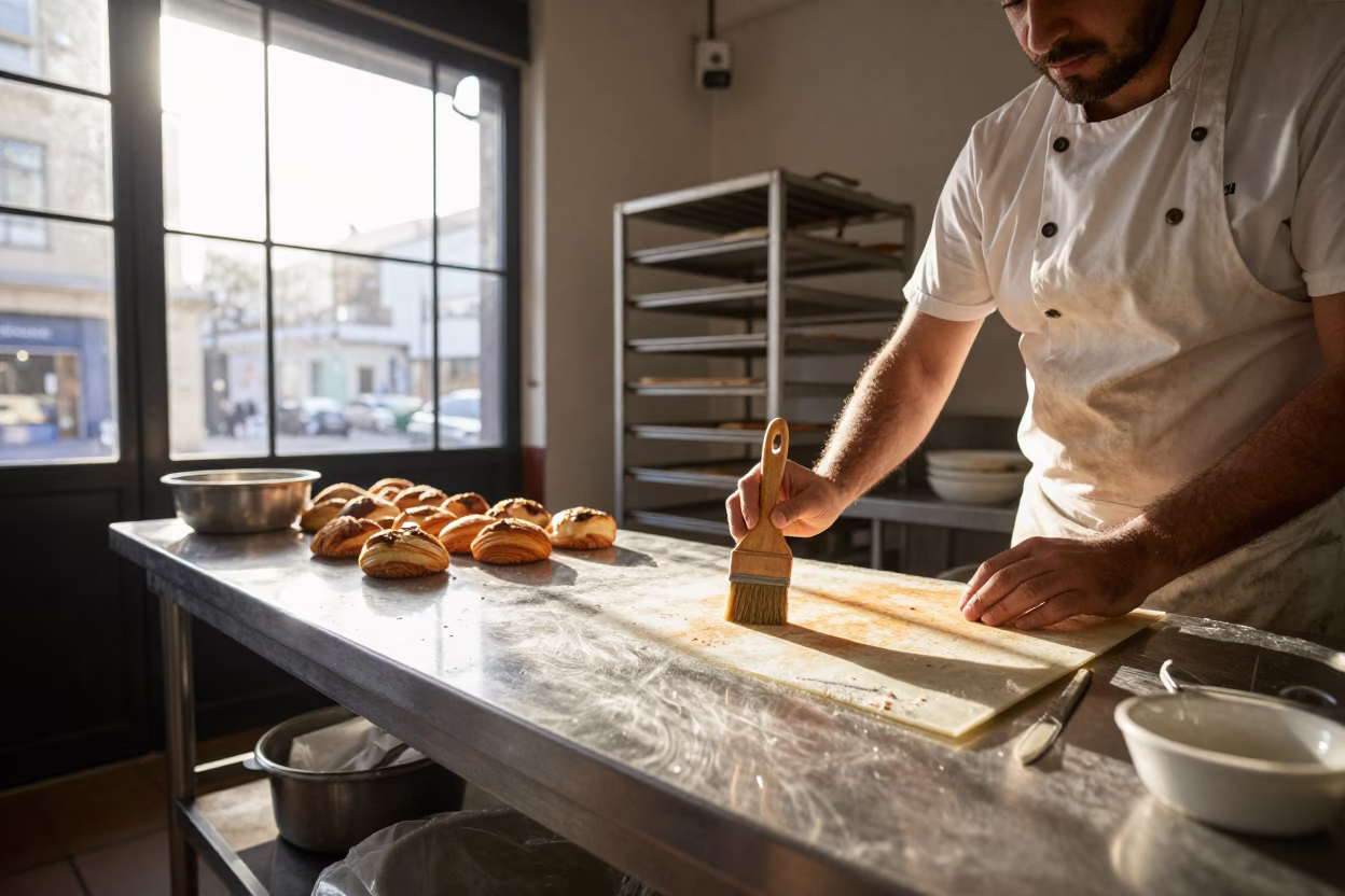 Preparing Pastries in Buenos Aires in in Buenos Aires, Argentina