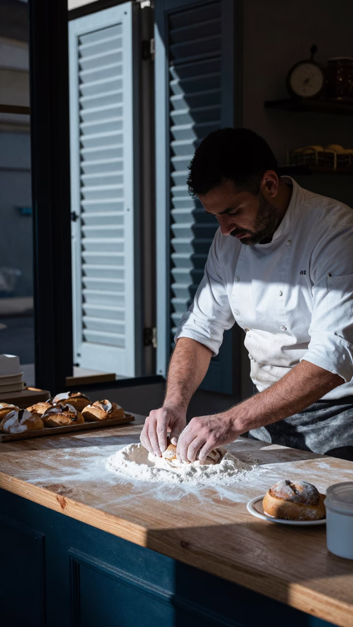 Preparing Pastries in Marseille in in Marseille, France
