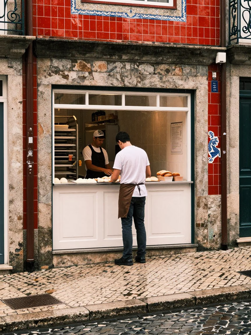 Preparing Pastries in Porto in in Porto, Portugal