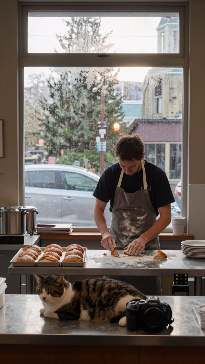 Preparing Pastries in Seattle in in Seattle, Washington, United States