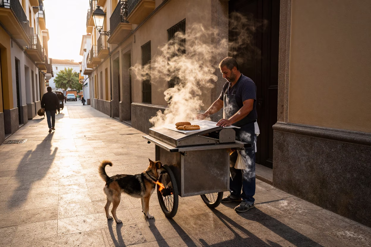 Preparing Pastries in Valencia in in Valencia, Spain