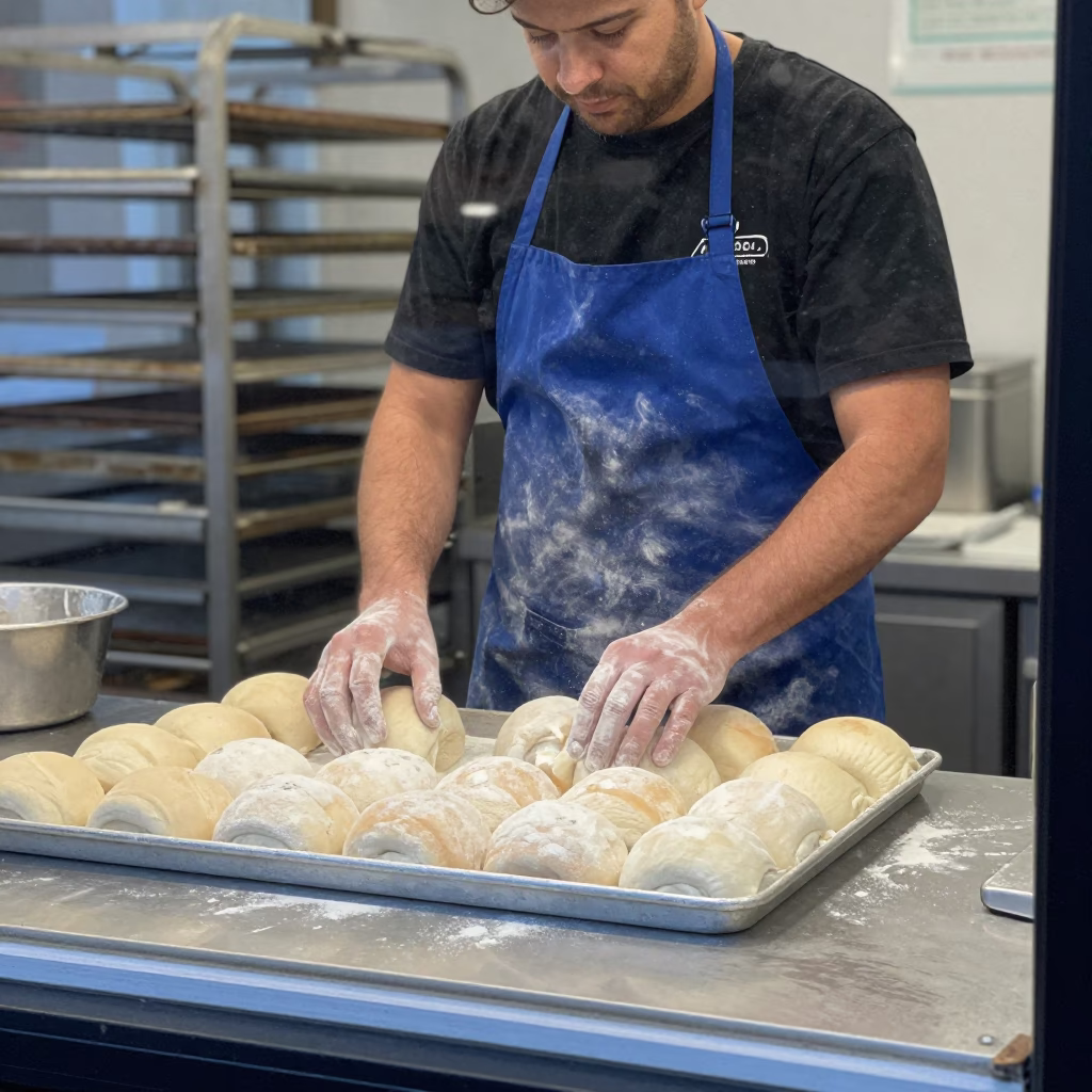 Preparing Rolls in Philadelphia in in Philadelphia, Pennsylvania, United States