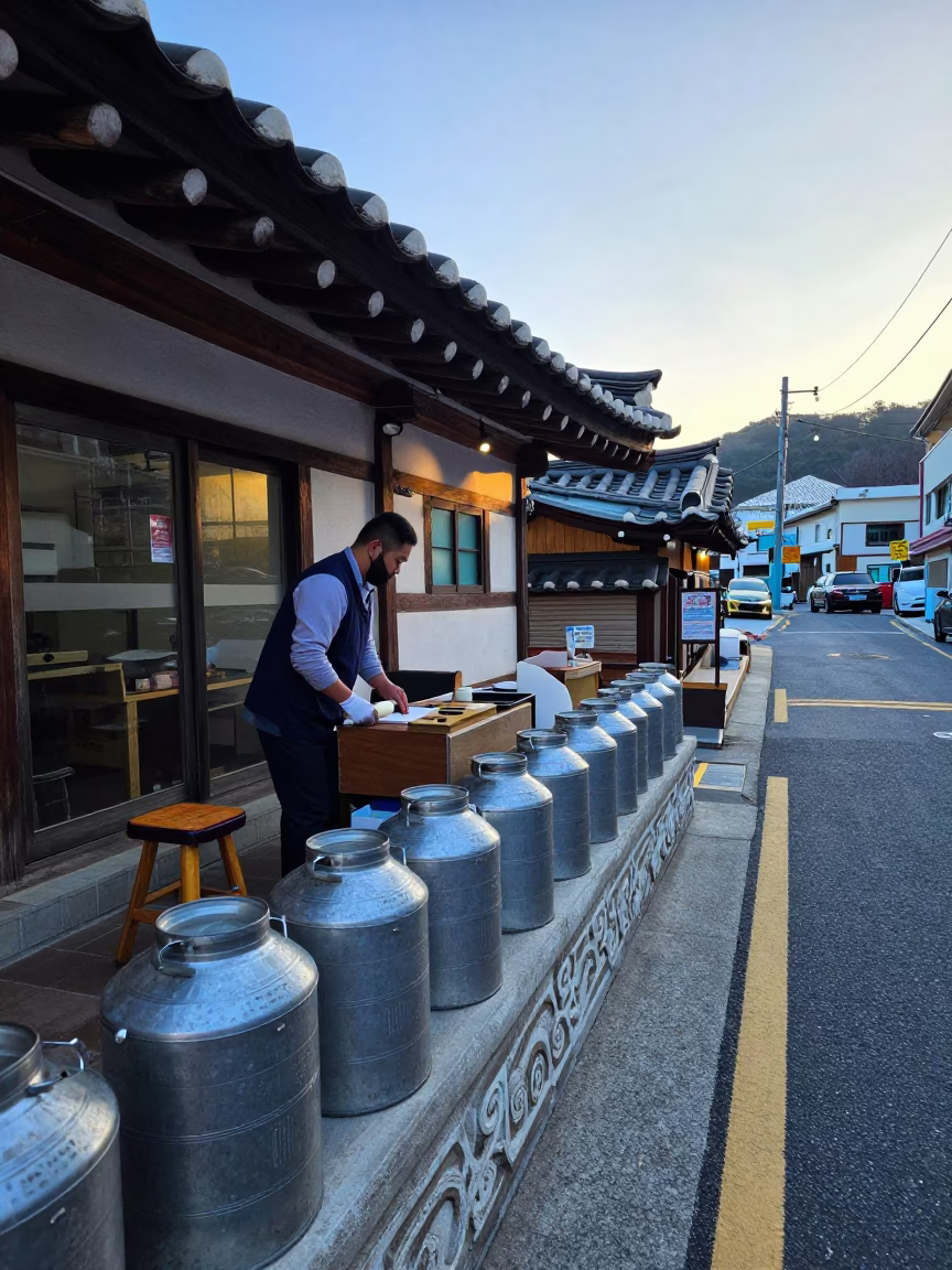 Preparing Service in Busan in in Busan, South Korea