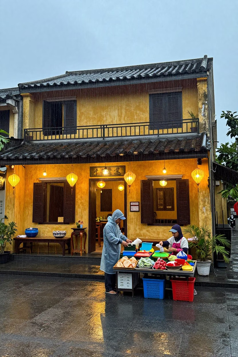 Preparing Service in Hoi An in in Hoi An, Vietnam