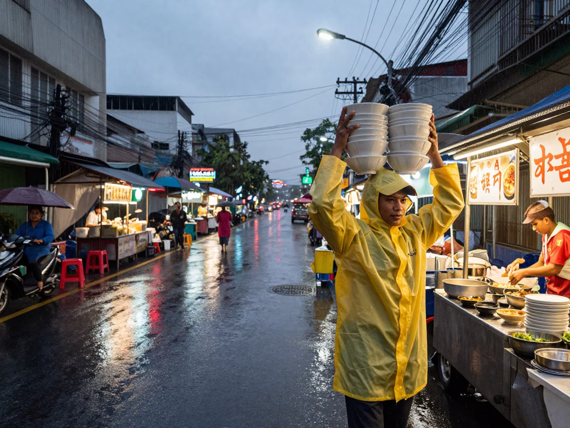 Preparing Soup in Bangkok in in Bangkok, Thailand