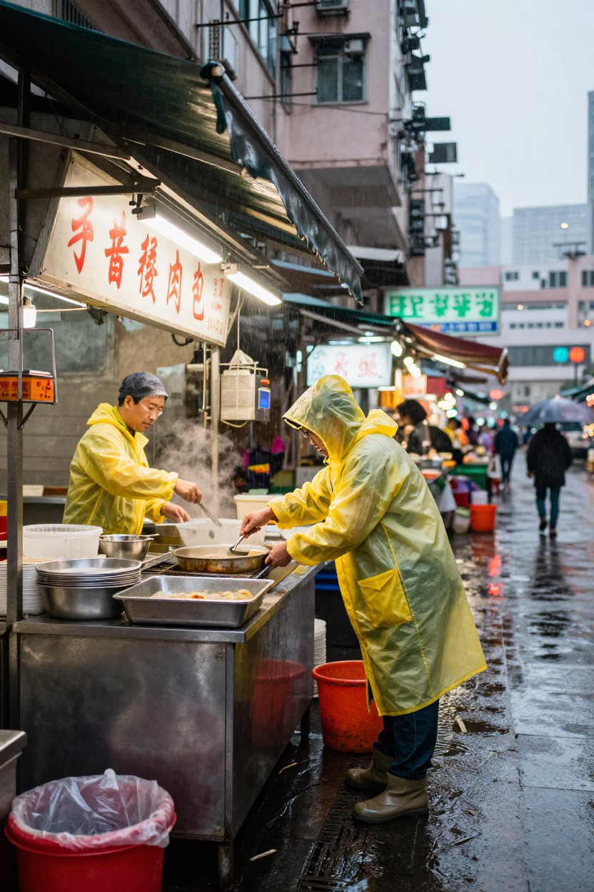 Preparing Soup in Hong Kong in in Hong Kong, Hong Kong