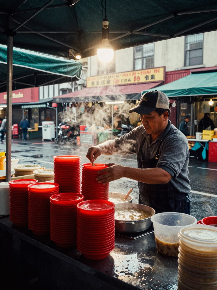 Preparing Soup in San Francisco in in San Francisco, California, United States