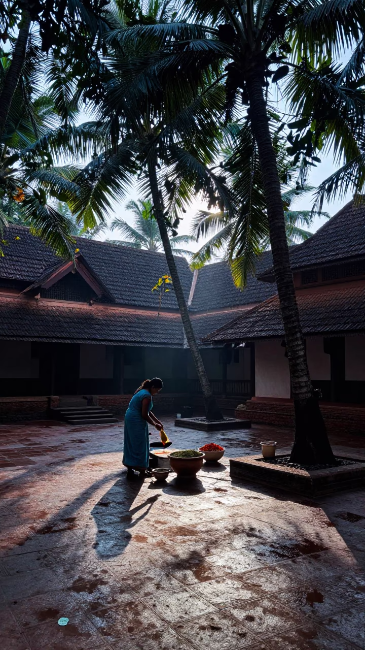 Preparing Spices in Kochi in in Kochi, India