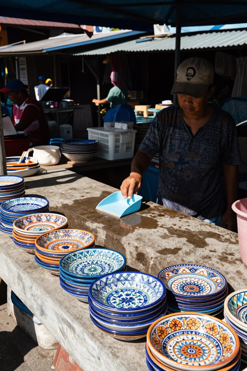 Preparing Stall in Phuket in in Phuket, Thailand