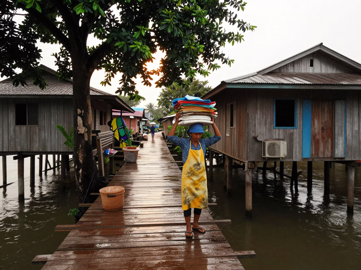 Preparing Supplies in Phnom Penh in in Phnom Penh, Cambodia
